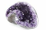 Sparkly Deep-Purple Amethyst Geode - Uruguay #357213-1